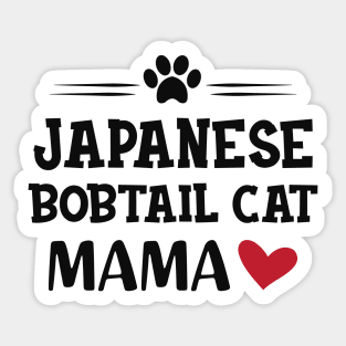 Japanese bobtail cat mama Sticker